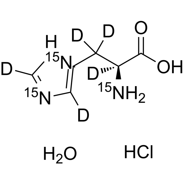 L-Histidine-15N3,d5 hydrochloride hydrate (L-Histidine hydrochloride, monohydrate-15N3,d5)